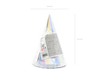 6 chapeaux iridescents en carton - Exotix Holo