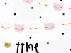Guirlande têtes de chats rose pastel en papier - Meow Party