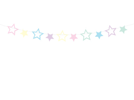 Guirlande étoiles multicolores en papier - Unicorn Collection