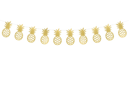 Guirlande ananas dorés en papier - Aloha Collection