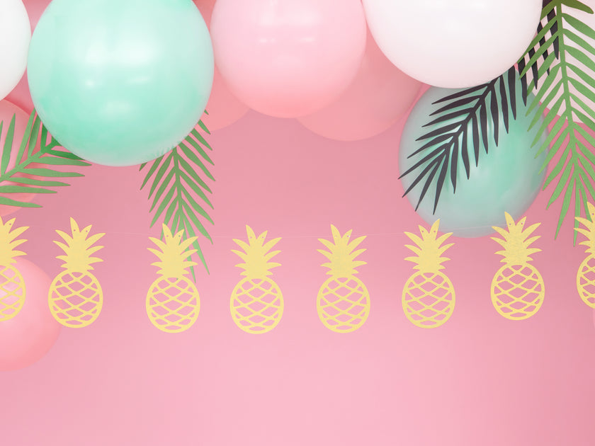Guirlande ananas dorés en papier - Aloha Collection