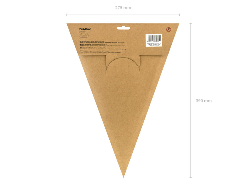 Étoile à suspendre dorée de 70 cm en papier