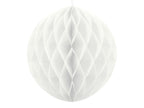Boule blanche de 20 cm en nid d'abeille
