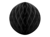 Boule noire de 20 cm en nid d'abeille