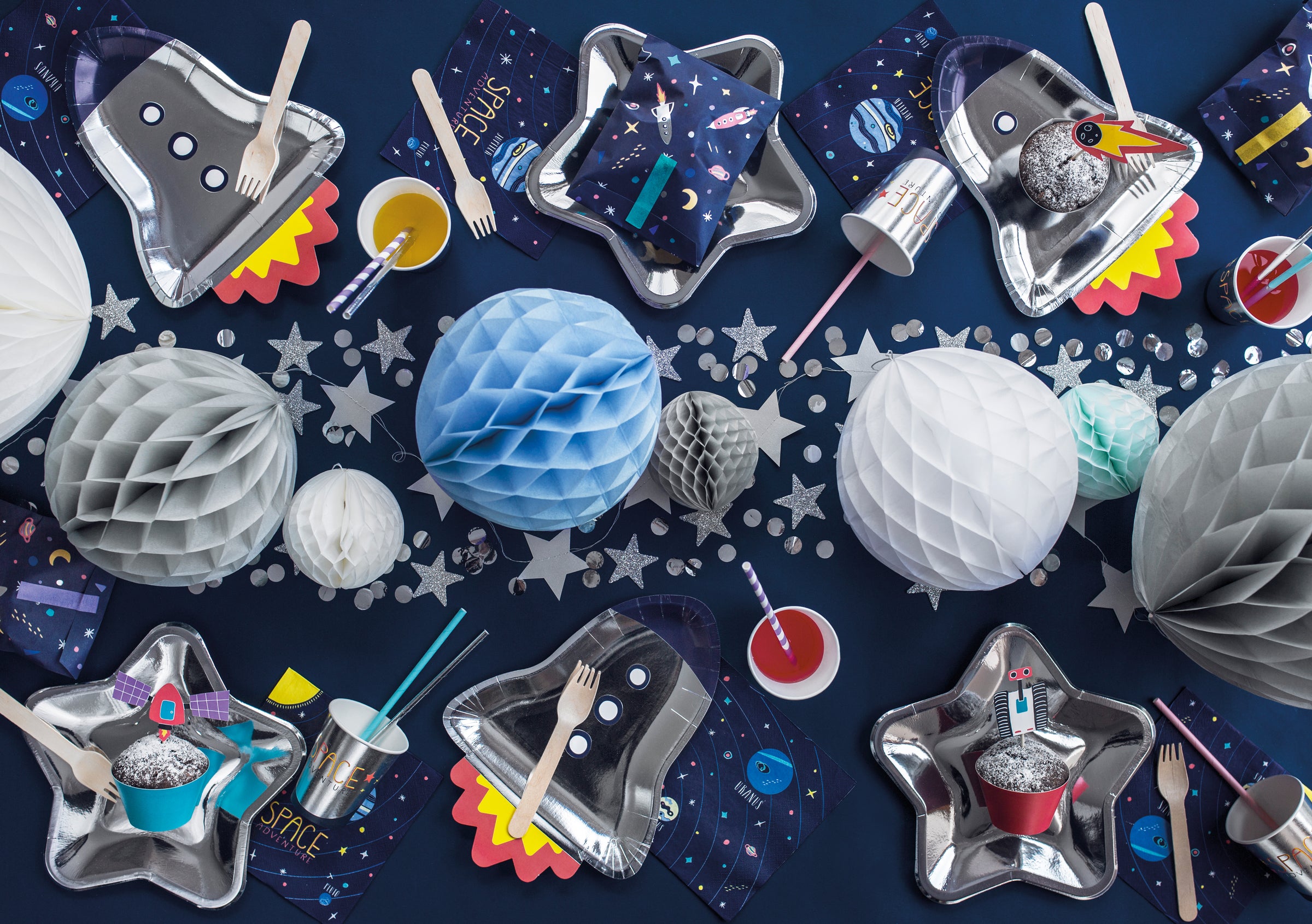 Boule grise de 20 cm en nid d'abeille