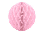 Boule rose pastel de 40 cm en nid d'abeille
