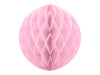 Boule rose pastel de 40 cm en nid d'abeille