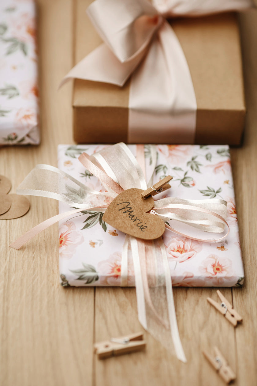 20 pinces décoratives de 3 cm en bois