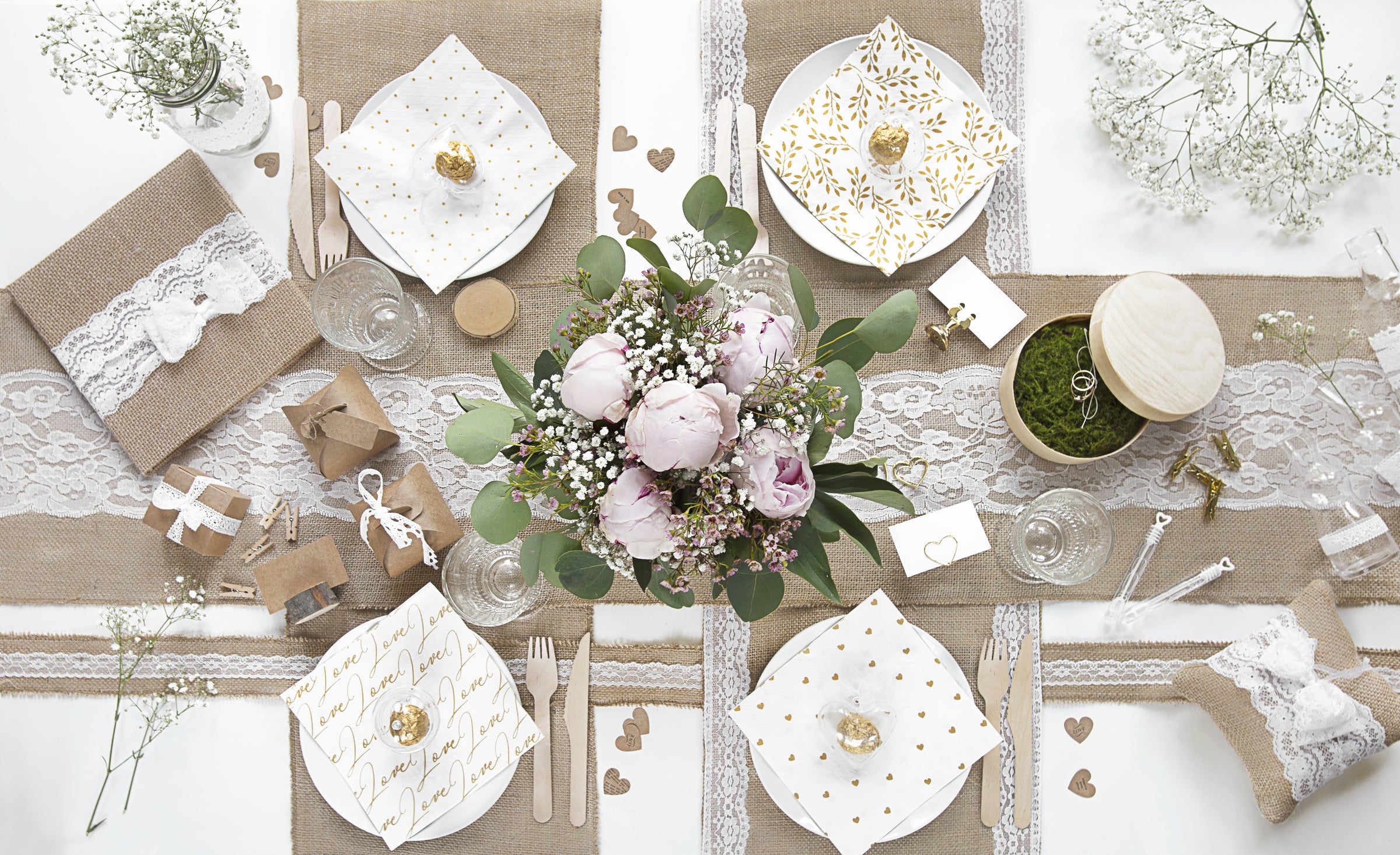 20 pinces décoratives de 3 cm en bois