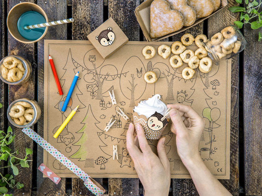 20 pinces décoratives de 3 cm en bois