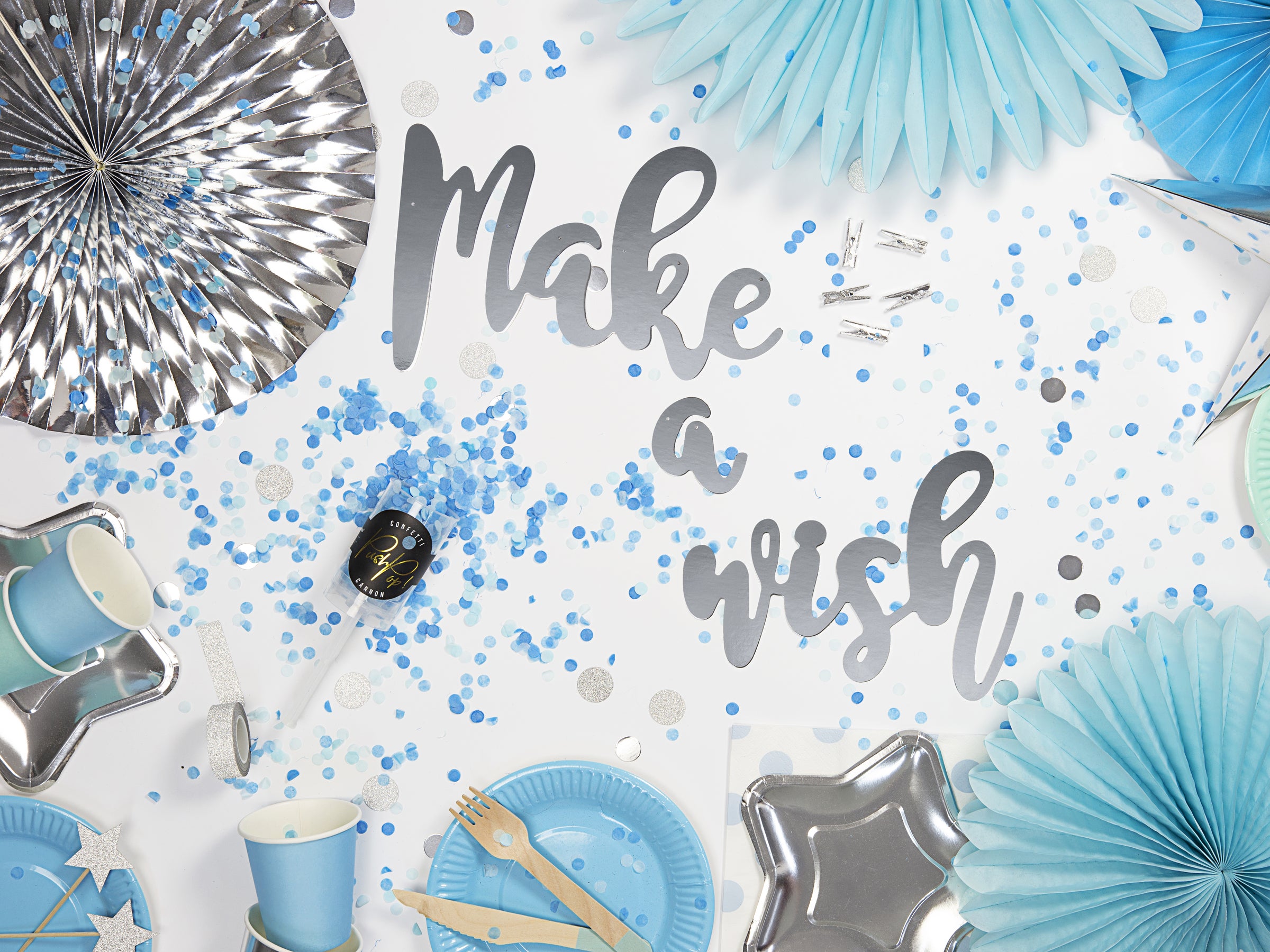 6 piques étoiles argentées - Unicorn Collection