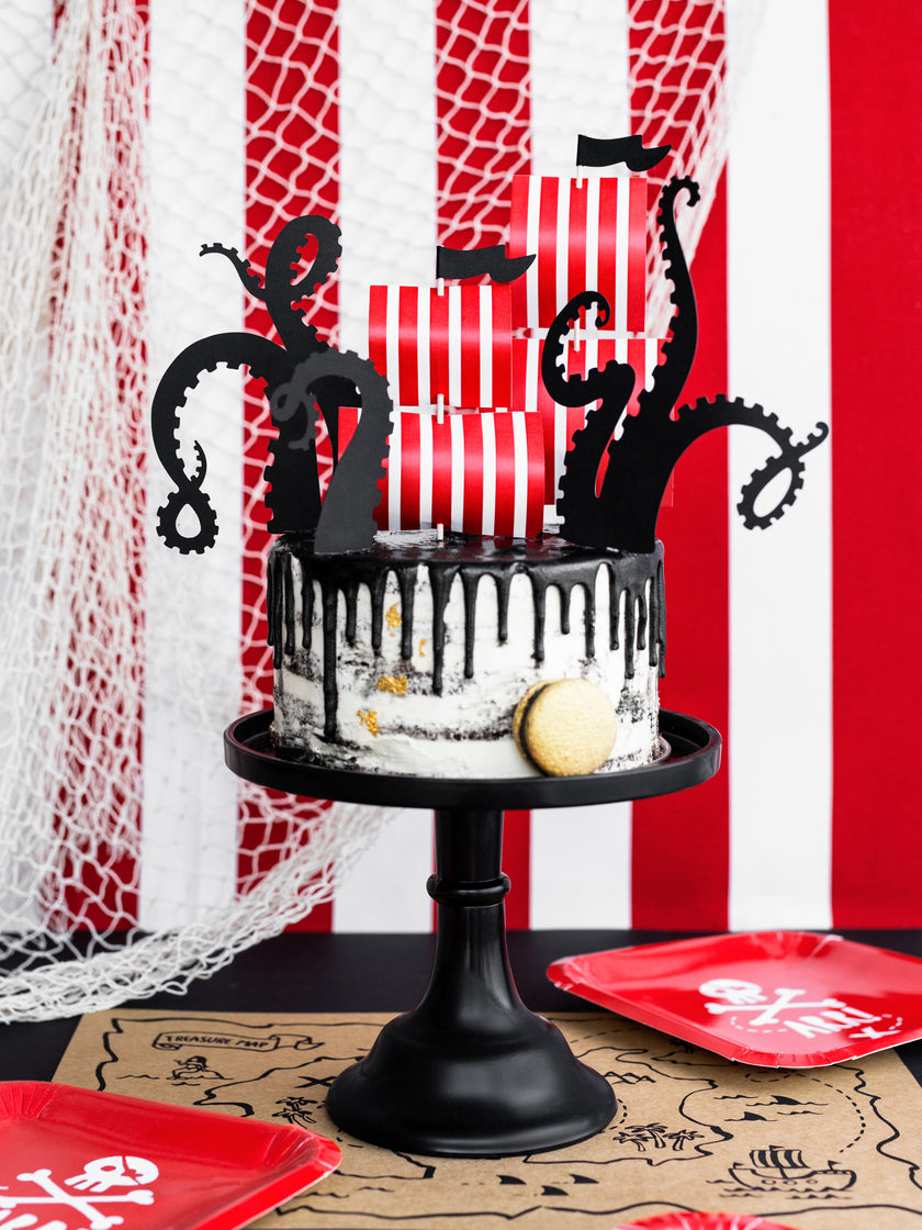 5 figurines pour gâteau bateaux - Pirates Party