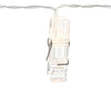 Guirlande lumière LED avec pinces de 1,4 m