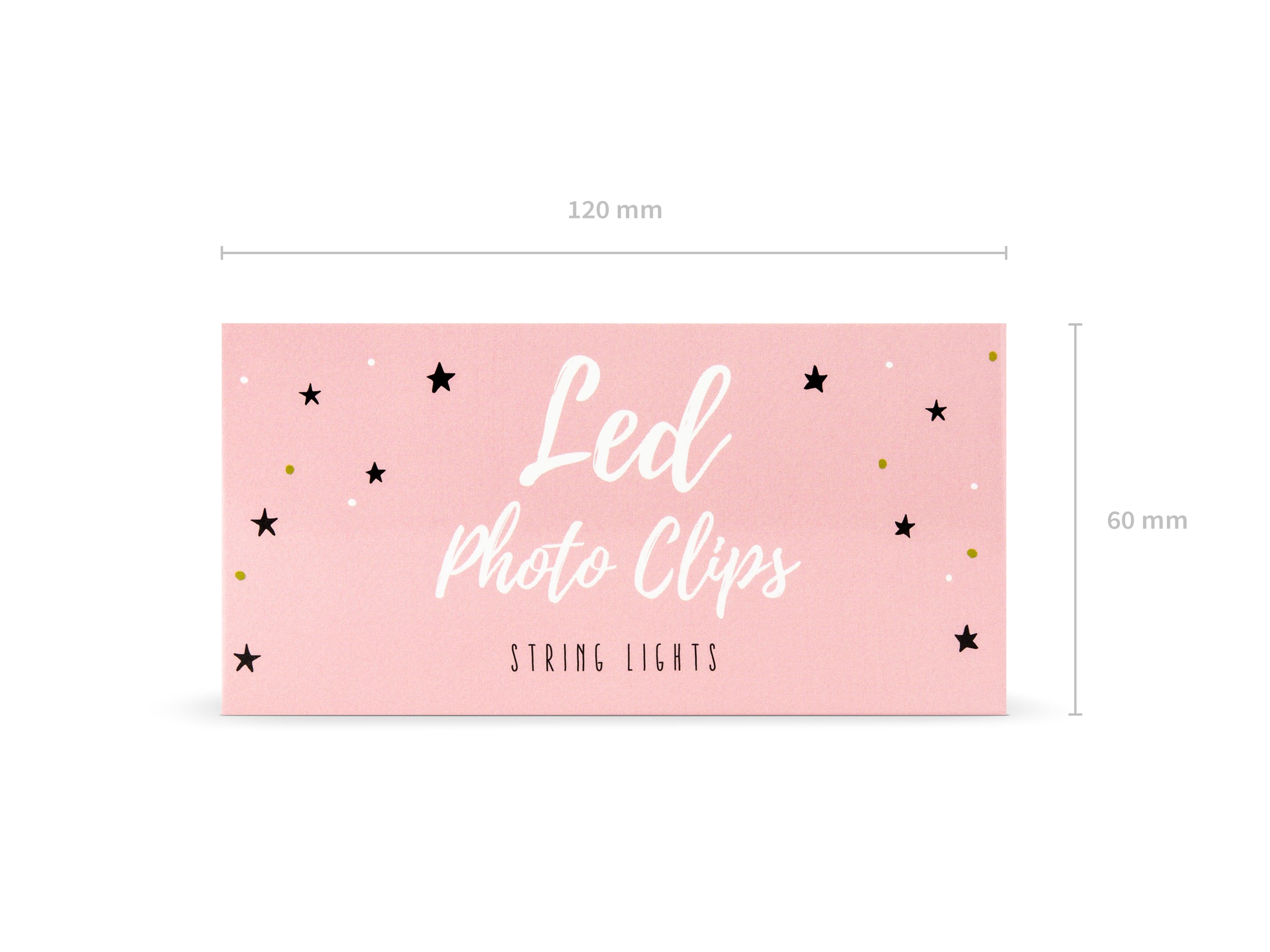 Guirlande lumière LED avec pinces de 1,4 m