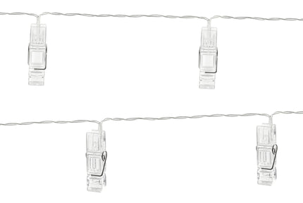 Guirlande lumière LED avec pinces de 1,4 m