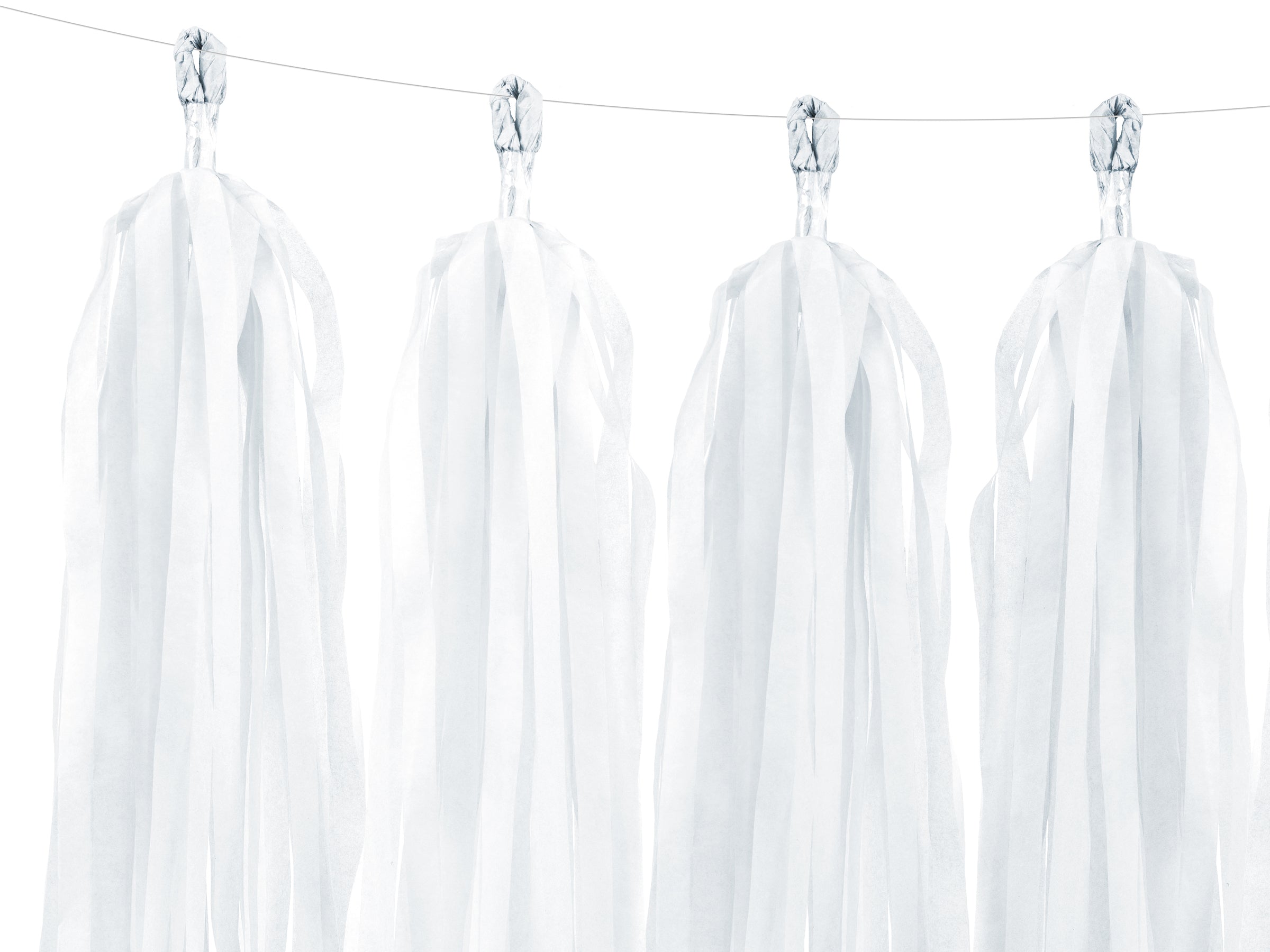 Guirlandes à franges blanches