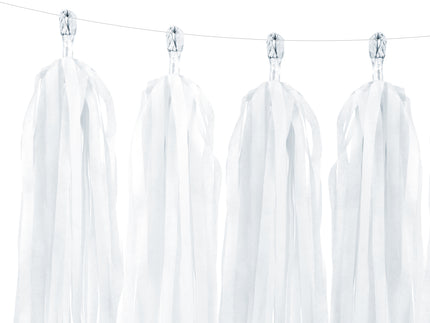 Guirlandes à franges blanches