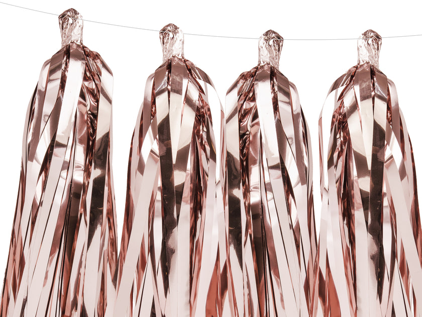 Guirlandes à franges rose gold