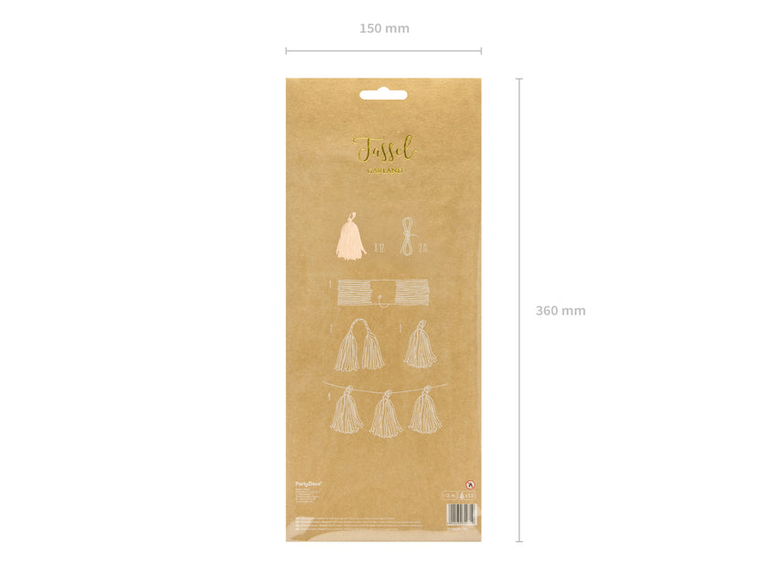 Guirlandes à franges rose gold