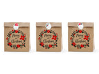 3 sachets cadeaux en papier Kraft 