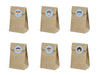 6 sachets en papier Kraft avec stickers - Woodland