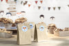 6 sachets en papier Kraft avec stickers - Woodland