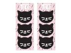 6 sachets roses en papier avec stickers chats - Meow Party