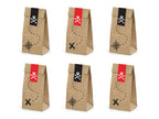 6 sachets pirates en papier Kraft avec stickers pirates - Piratas Party
