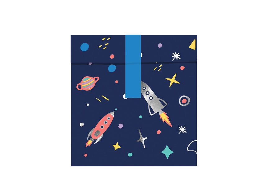 6 sachets à motifs multicolores de l'espace en papier - Space Party