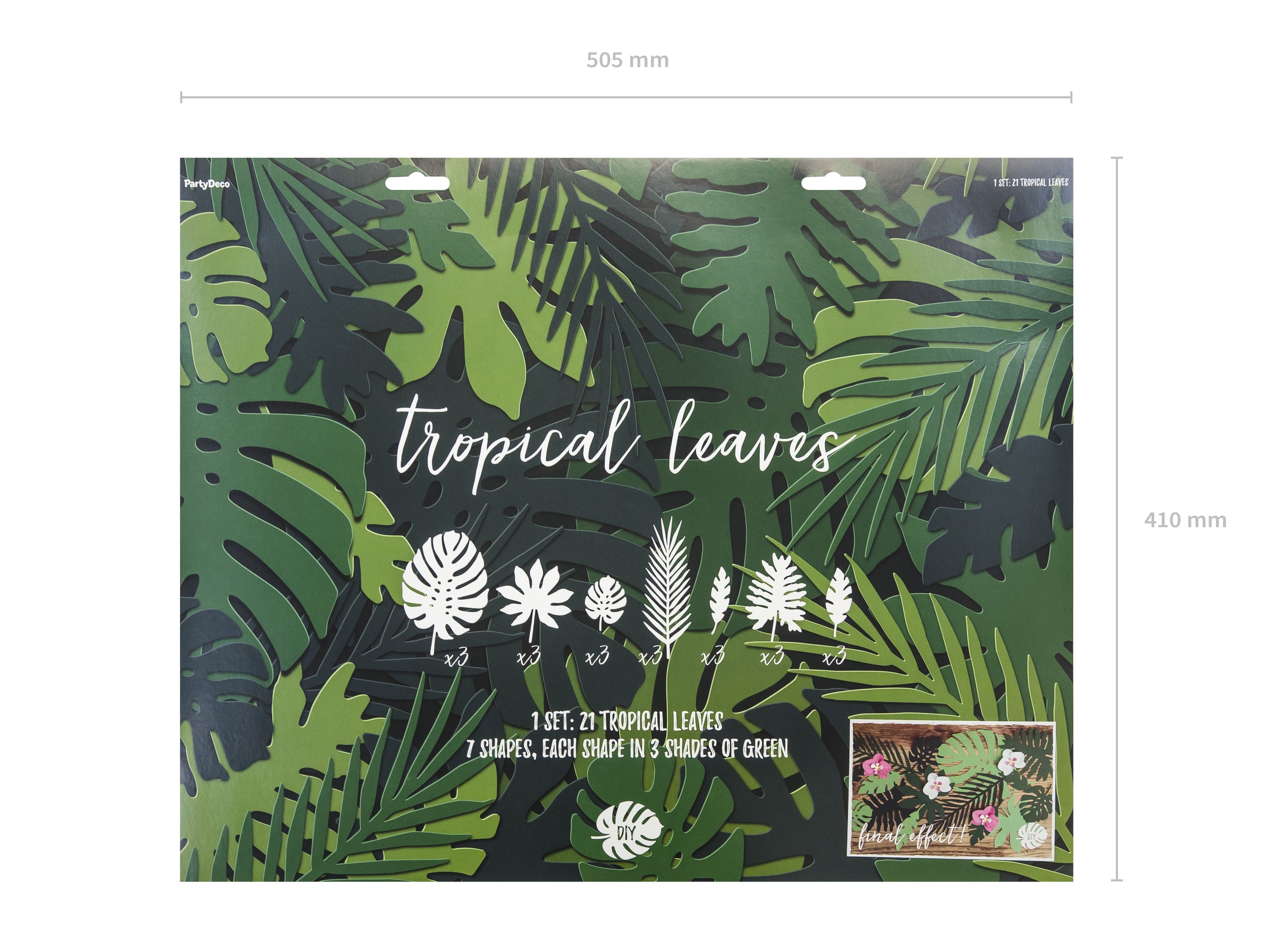 21 feuilles tropicales décoratives - Aloha Collection