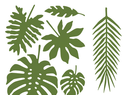 21 feuilles tropicales décoratives - Aloha Collection
