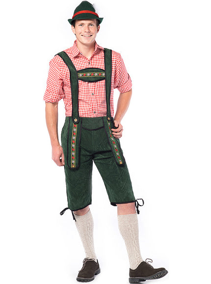 Lederhose Oktoberfest vert homme
