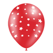 8 ballons HG112 ROUGE imprimé TAT etoiles