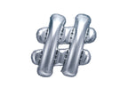 Ballon aluminium hashtag argenté