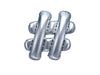 Ballon aluminium hashtag argenté