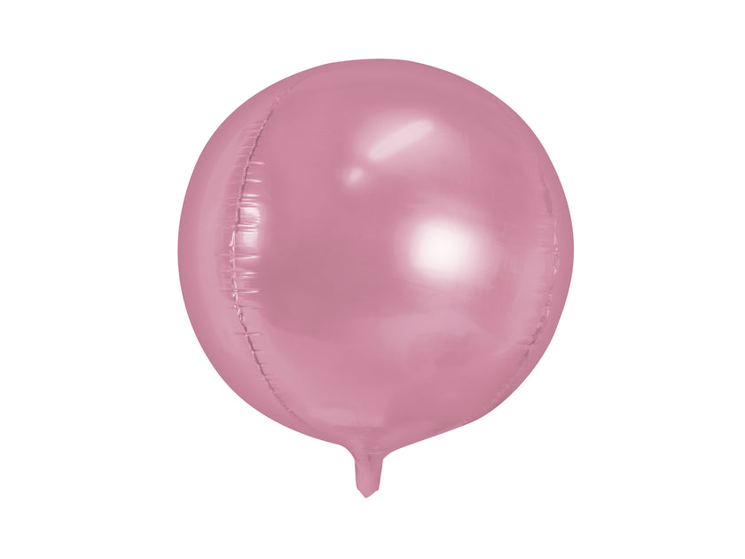 Ballon aluminium en forme de bulle rose léger