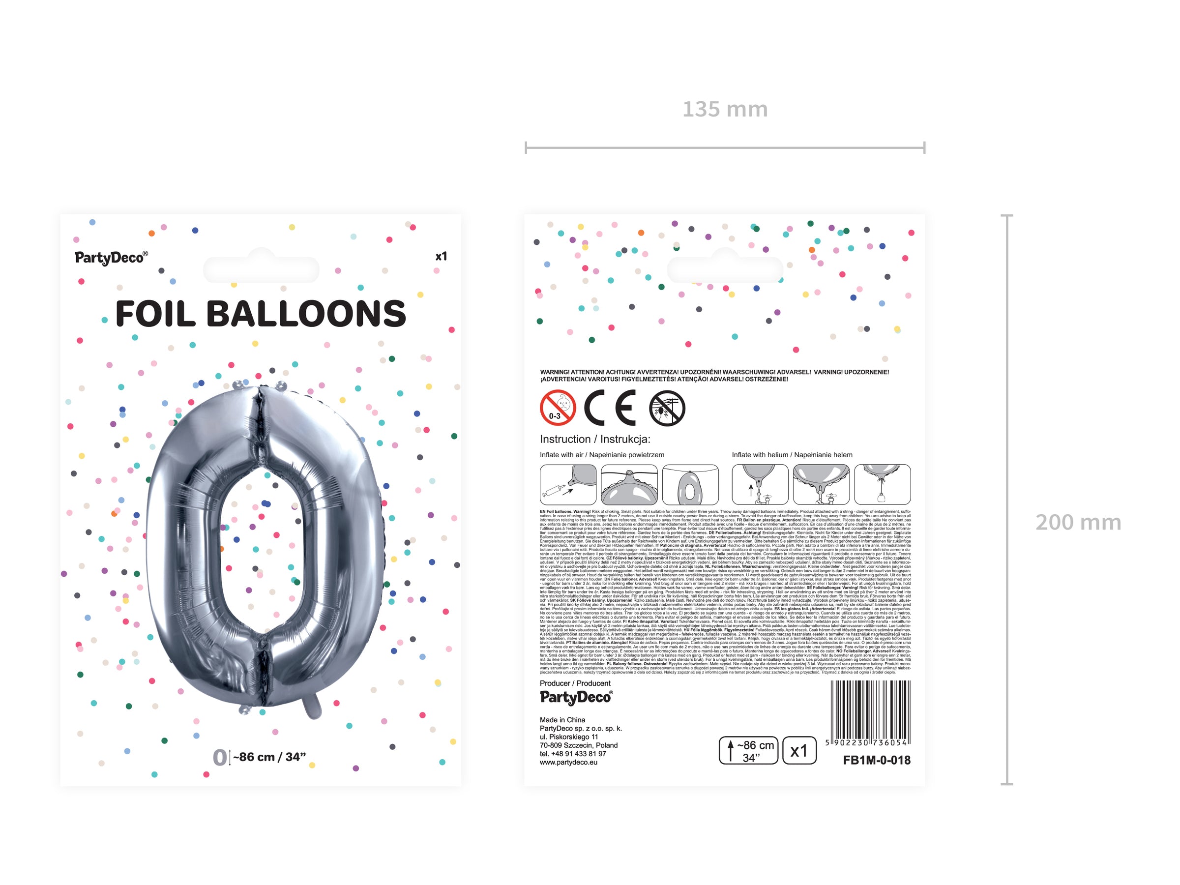 Ballon aluminium chiffre  