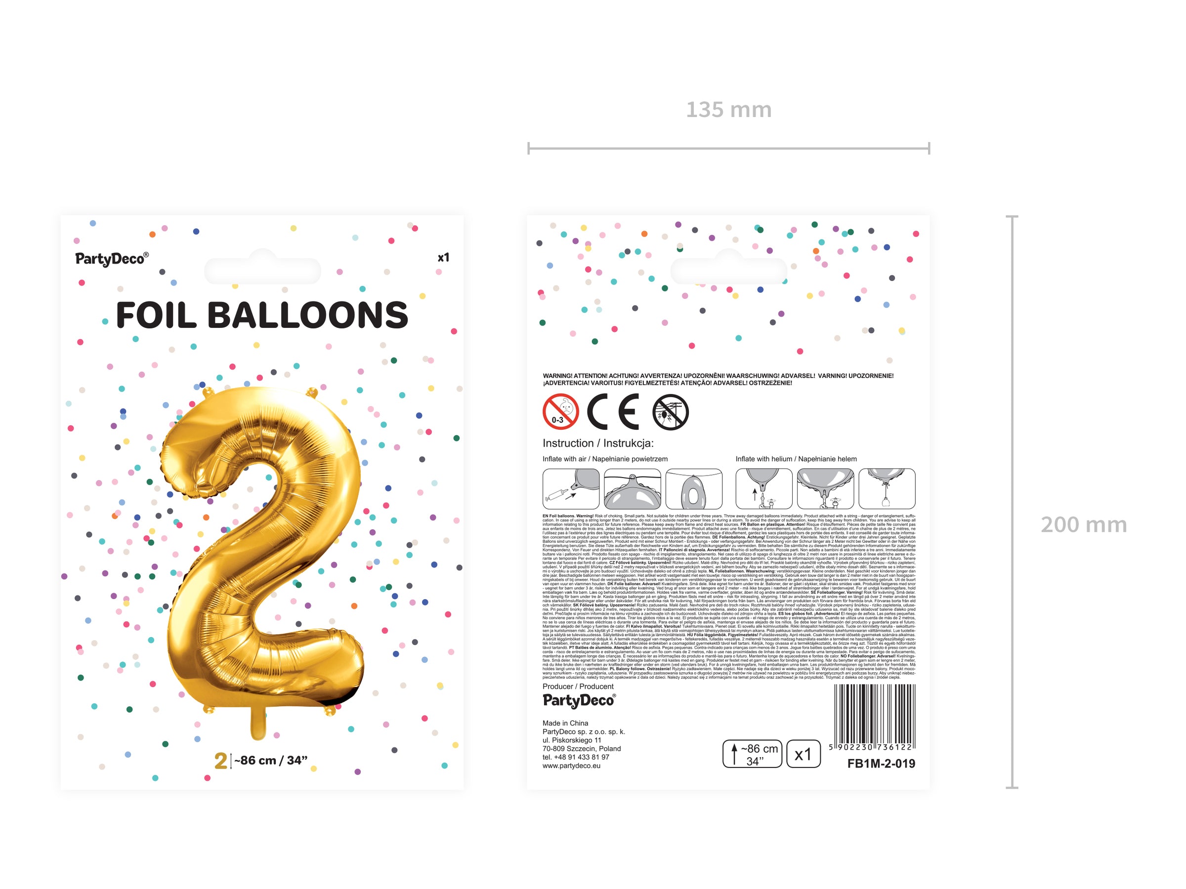 Ballon aluminium chiffre  