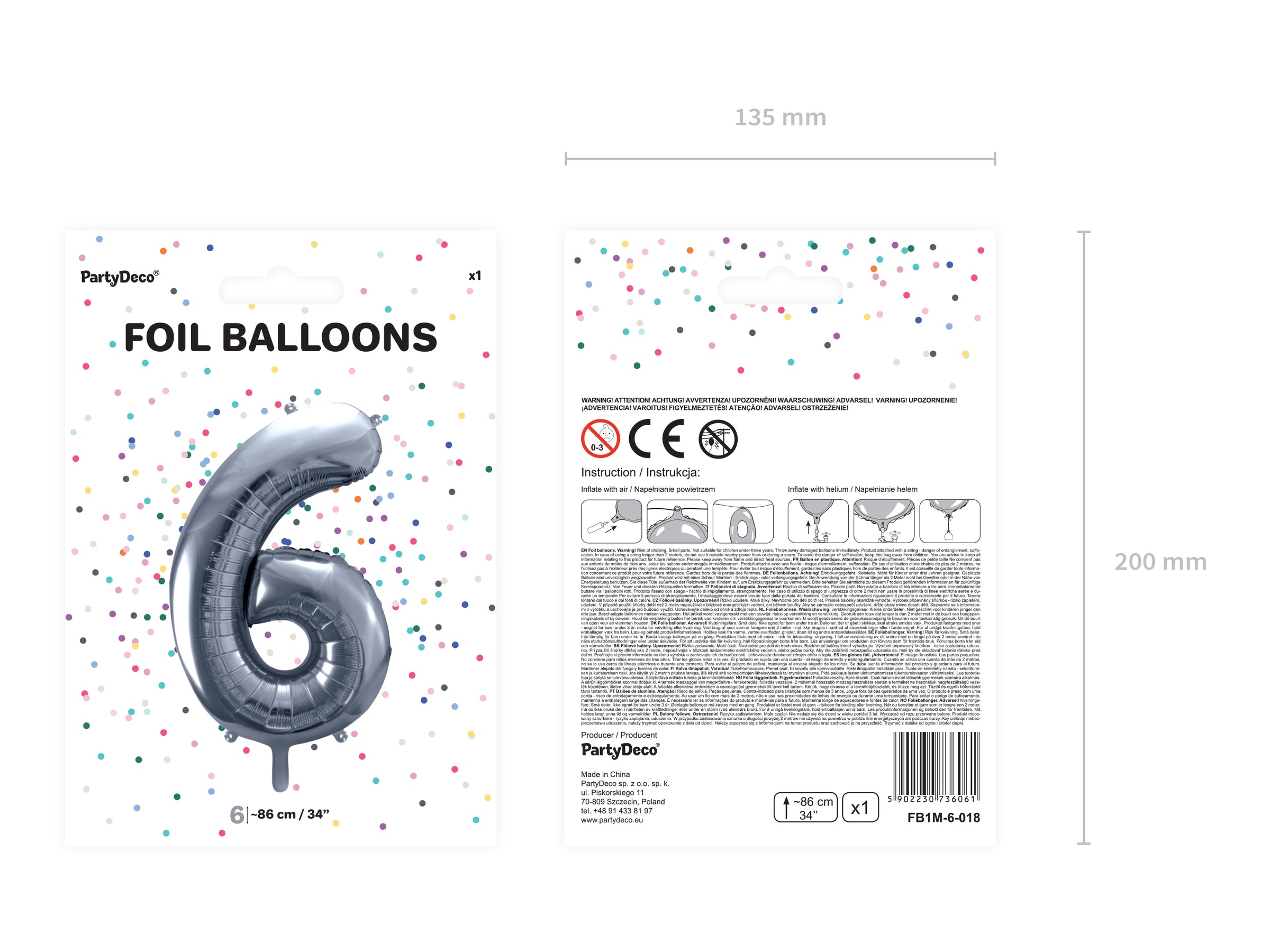 Ballon aluminium chiffre  