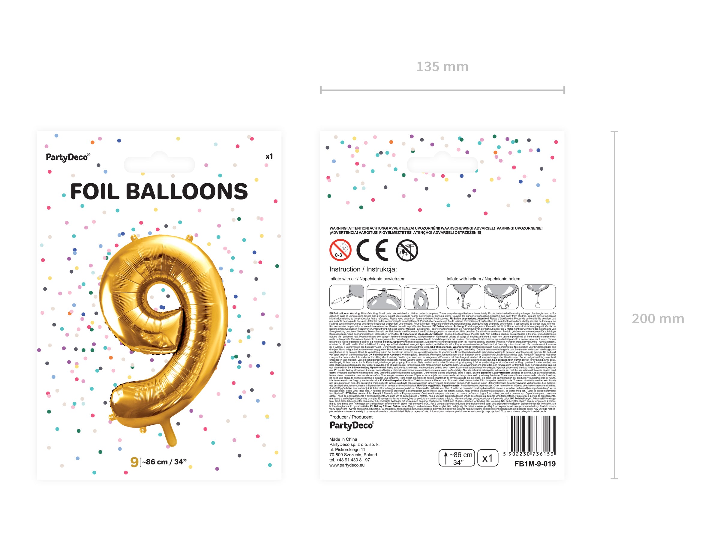 Ballon aluminium chiffre  