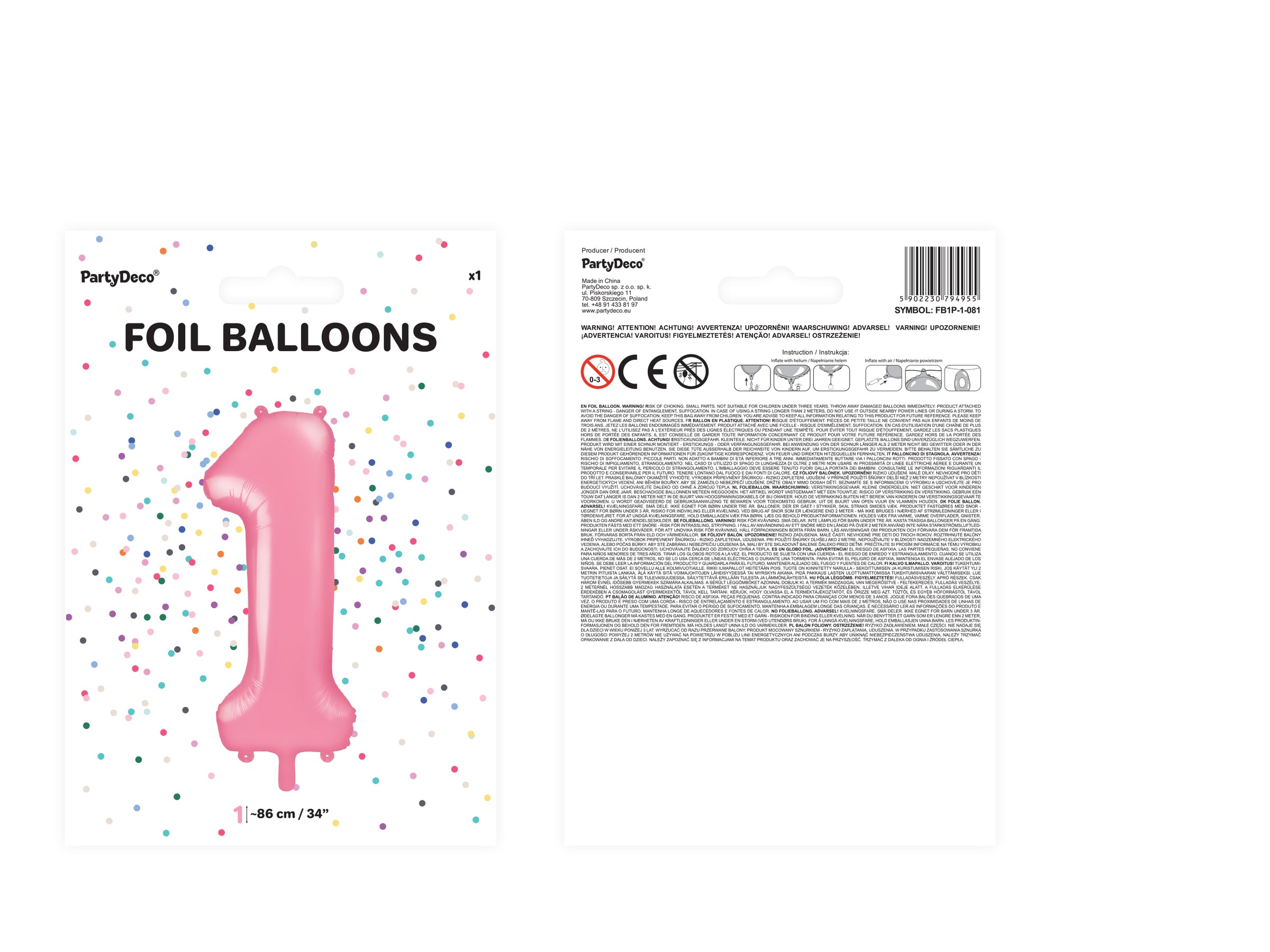 Ballon aluminium chiffre  