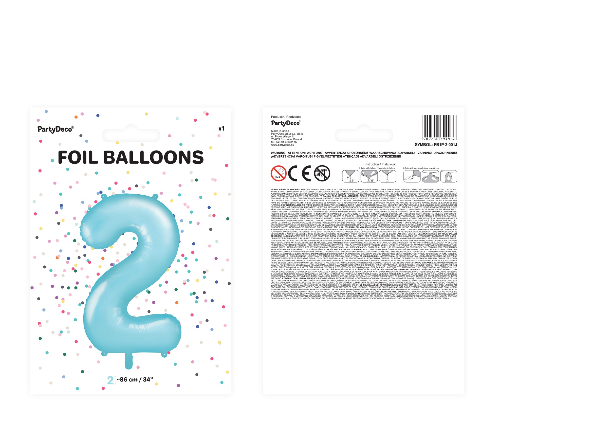 Ballon aluminium chiffre  