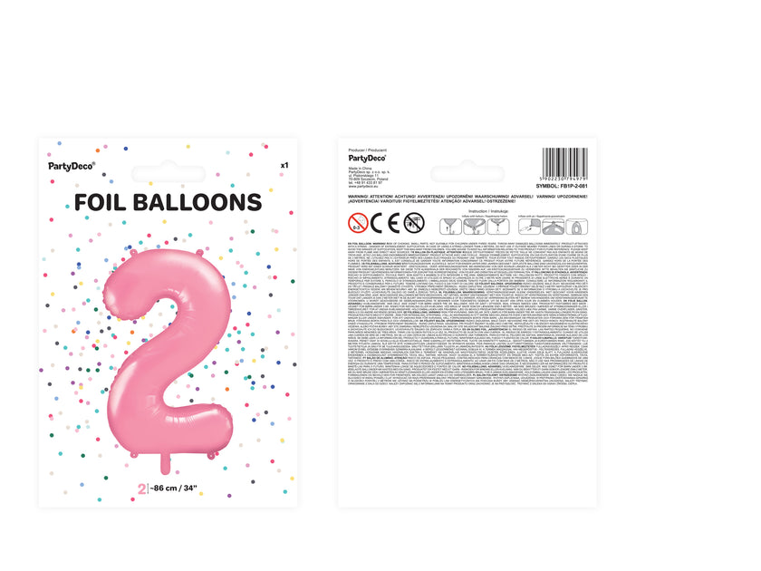 Ballon aluminium chiffre  