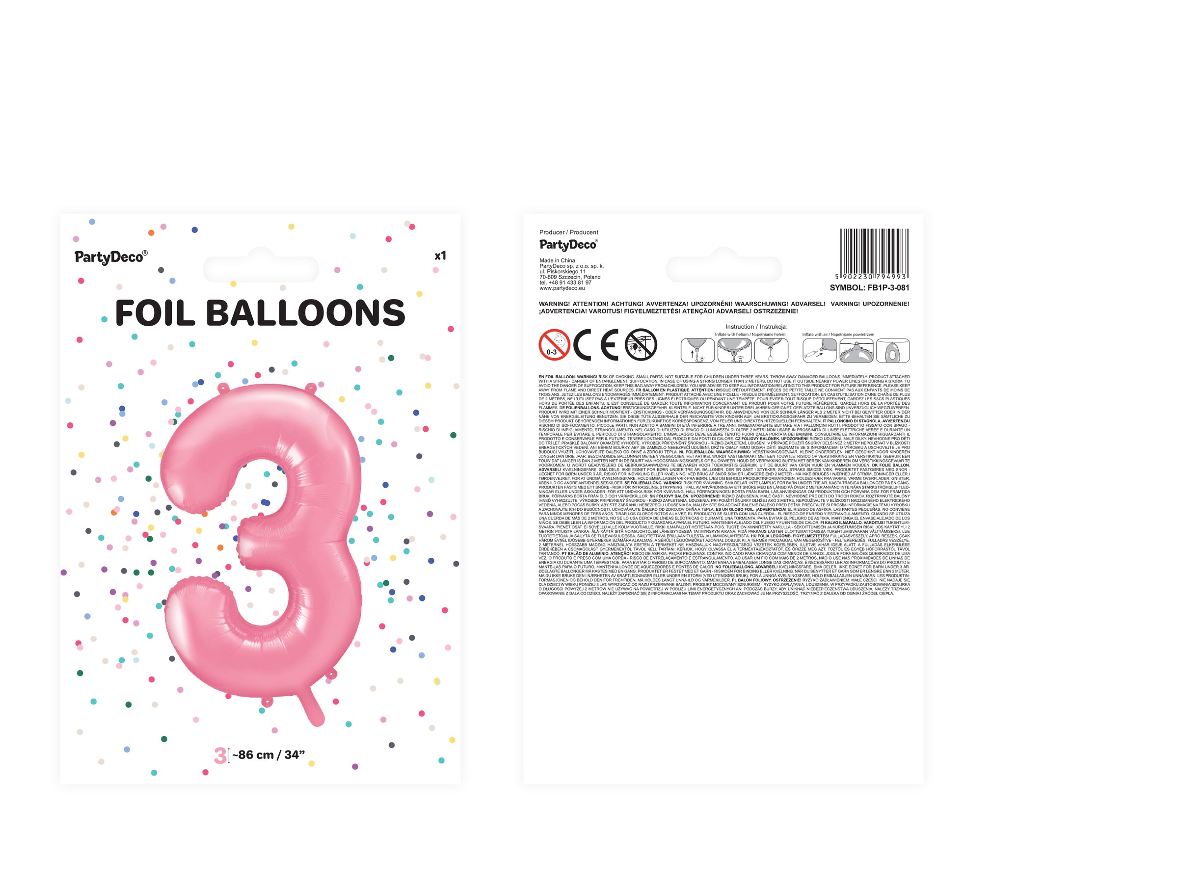 Ballon aluminium chiffre  