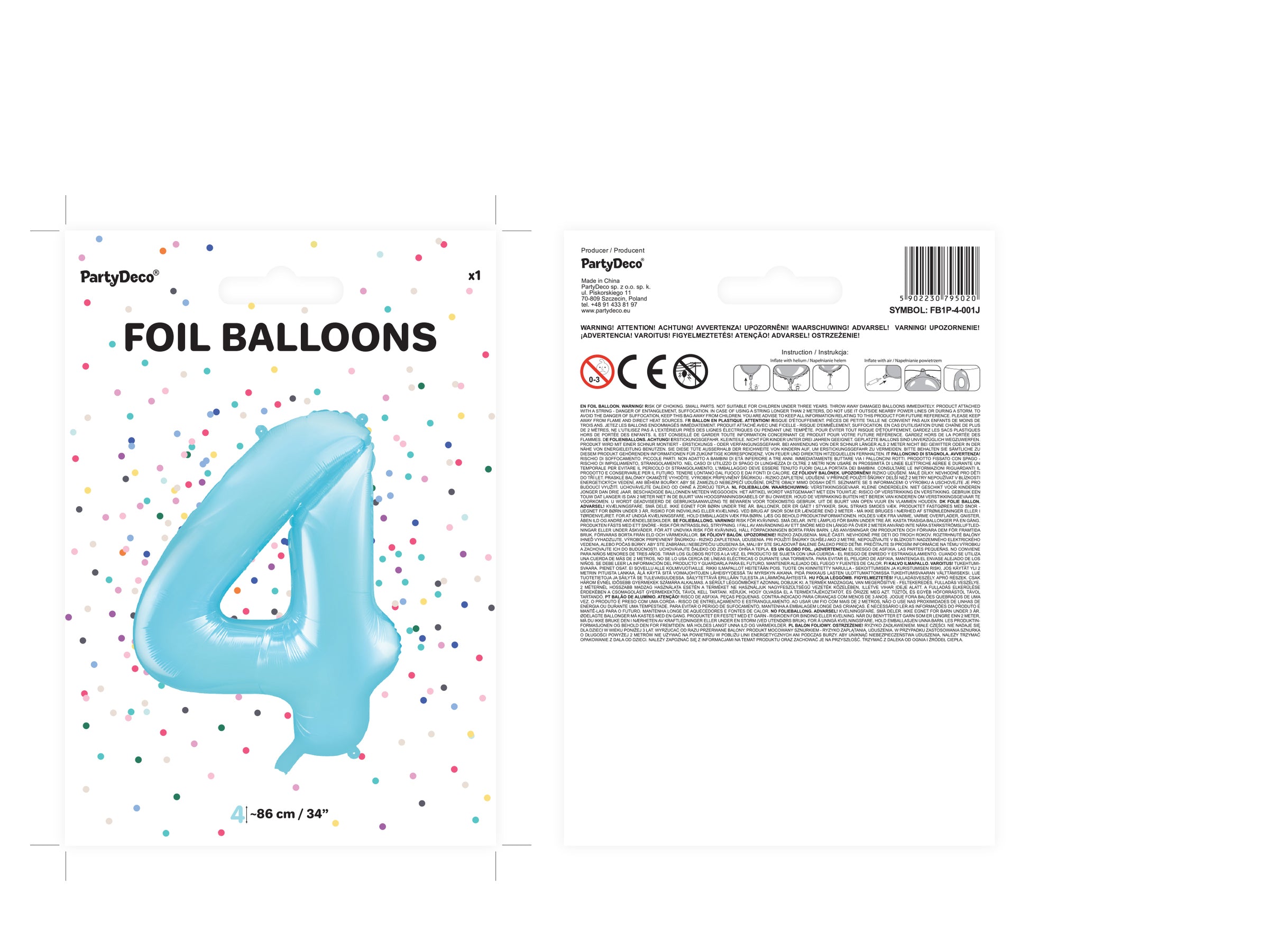 Ballon aluminium chiffre  