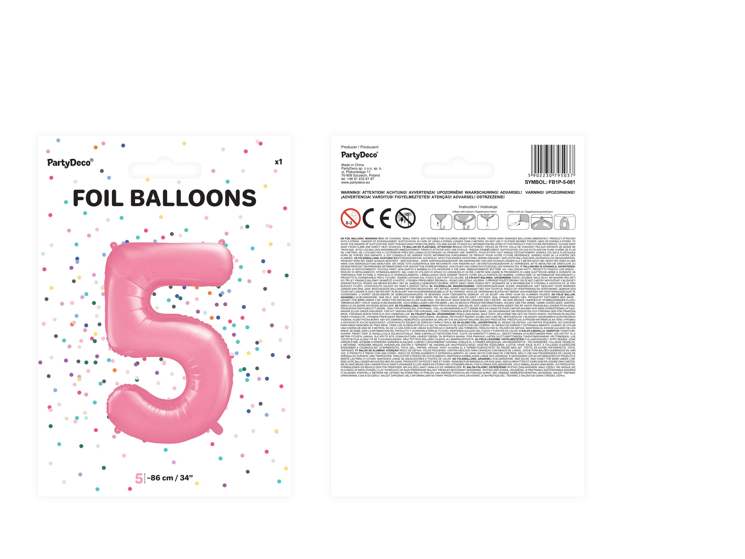 Ballon aluminium chiffre  