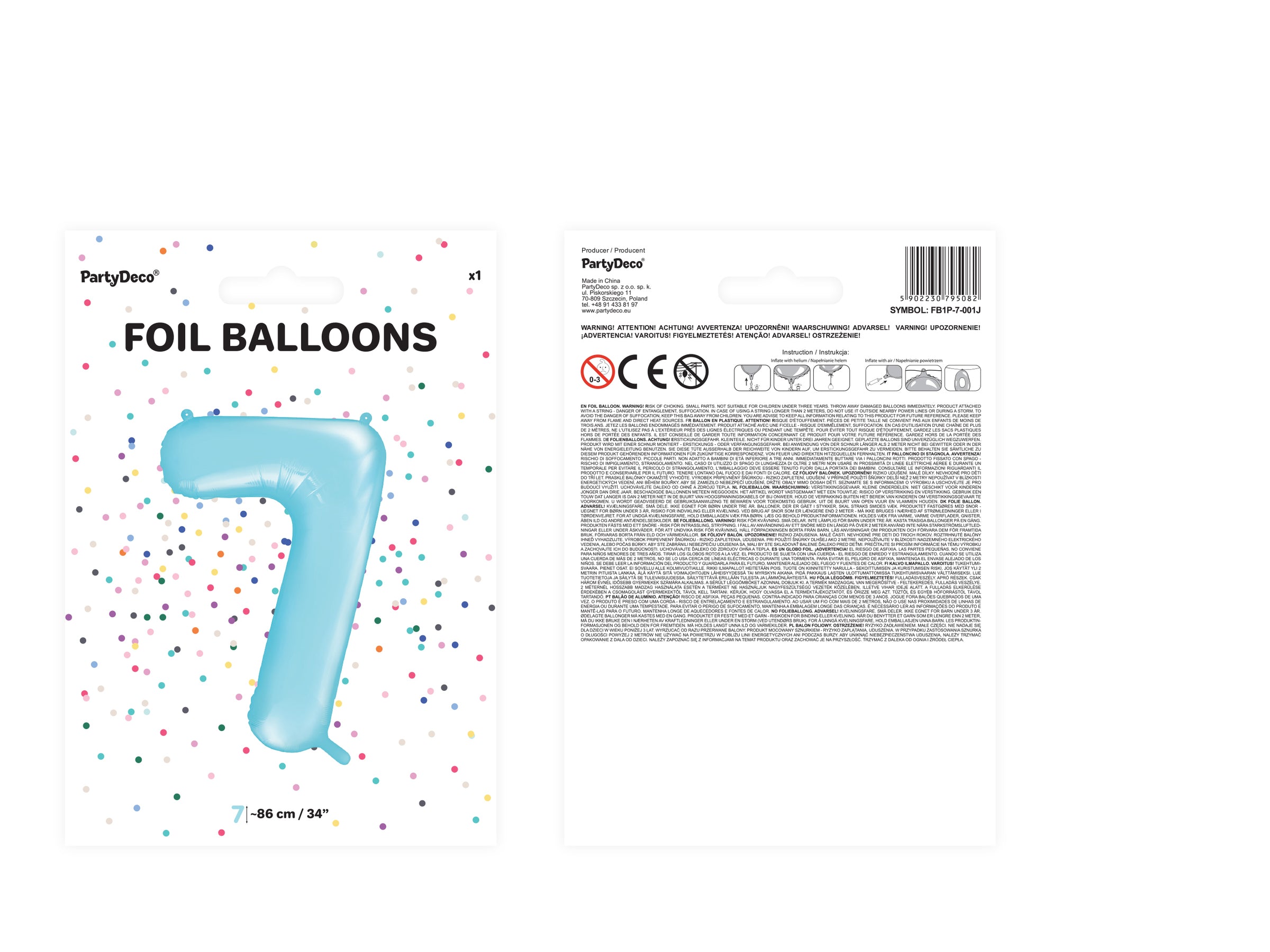 Ballon aluminium chiffre  