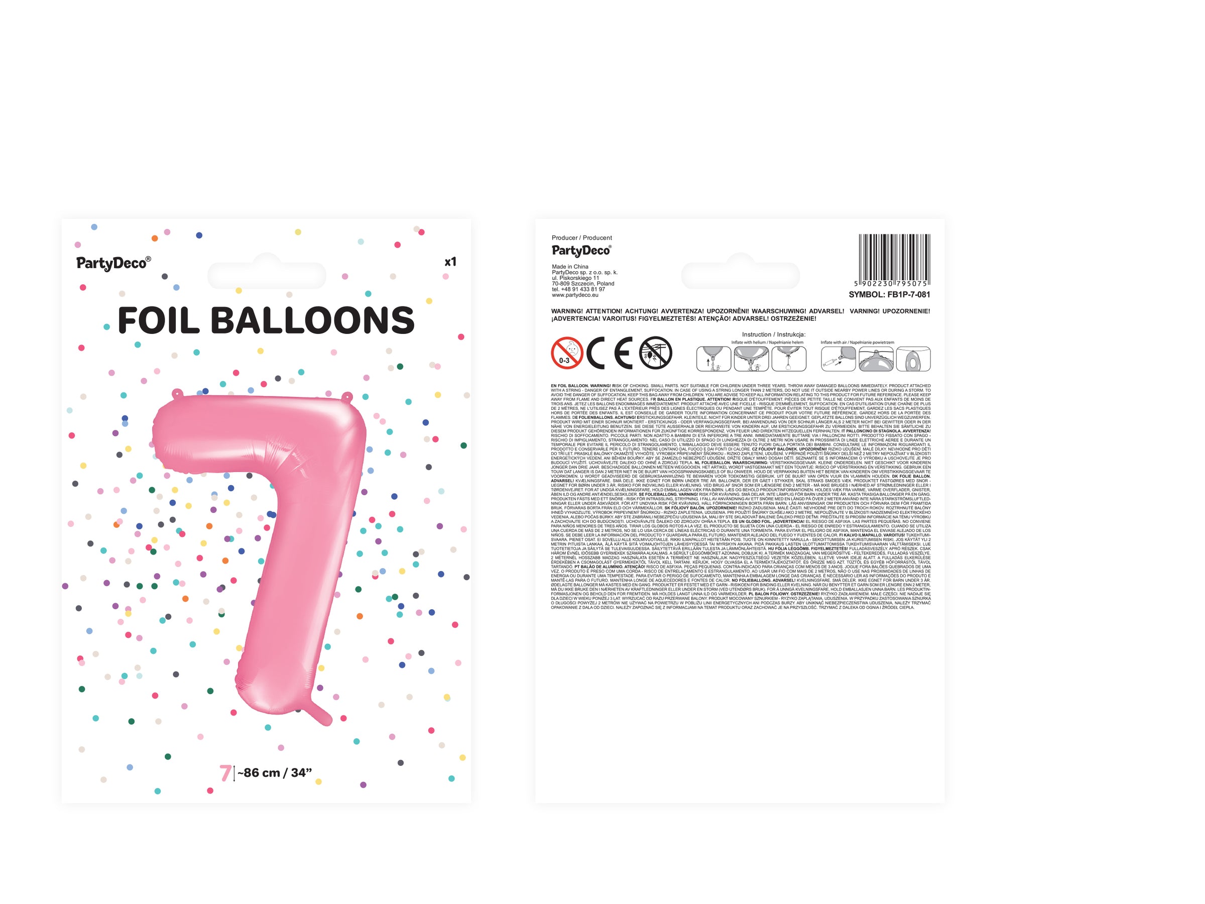 Ballon aluminium chiffre  