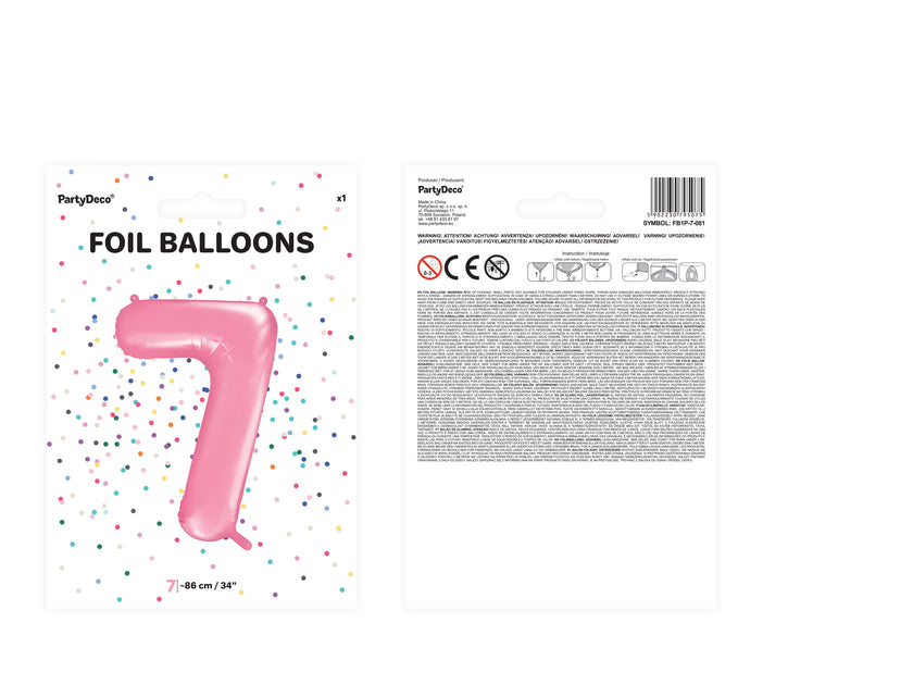 Ballon aluminium chiffre  