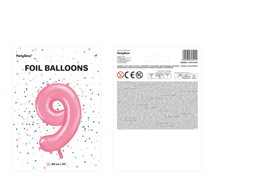 Ballon aluminium chiffre  